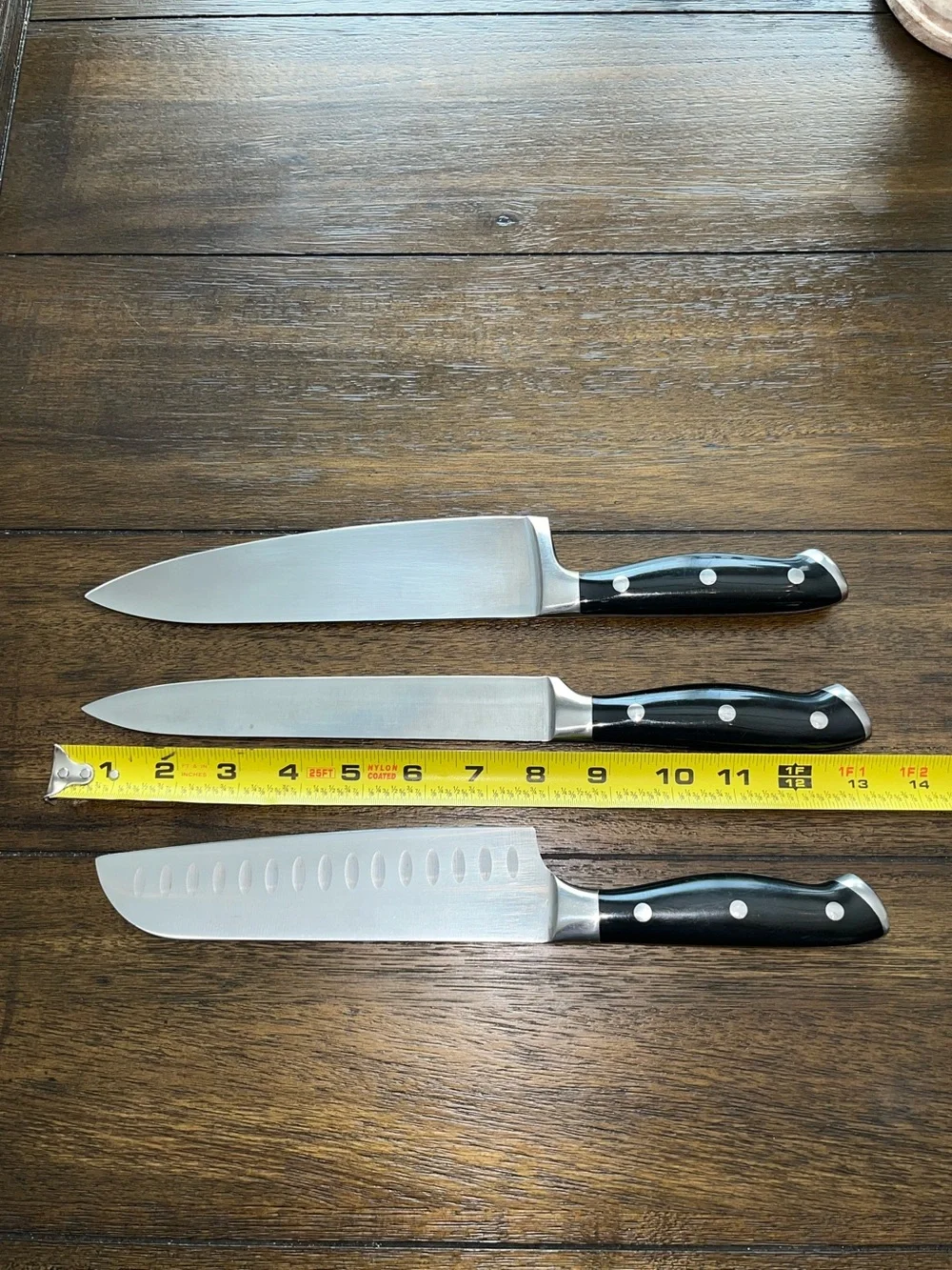 Farberware: 3 Knife Set 13” Chef’s / 13” Kitchen / 12.25” Santoku Knife Set